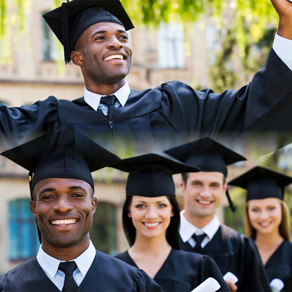 Doctor 2025 Graduation Cap Master Trencher Cap Durable Academic Hat with Tassels Graduation Season