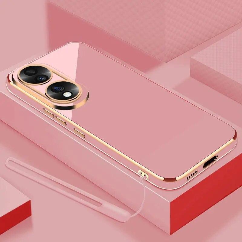 Чехол для Honor X7b Honor X7B, чехол CLK-LX1 CLK-LX2 CLK-LX3, роскошный квадратный чехол для телефона Honor X7 X7A, противоударная задняя крышка