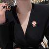 Animal Lapel Pin Brooch Pin, Enamel Monkey Design Bright Color Outfit Badge with Childlike Standard Safety Lightweight Accessory for Clothes Bags Hats
