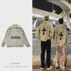 Мужская джинсовая куртка с лацканами American High Street Retro Vibe — модная повседневная и рабочая одежда для пар