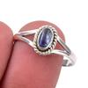 Натуральный кианит драгоценный камень ручной работы 925 стерлинговое серебро ювелирное кольцо размер 9 p0i21