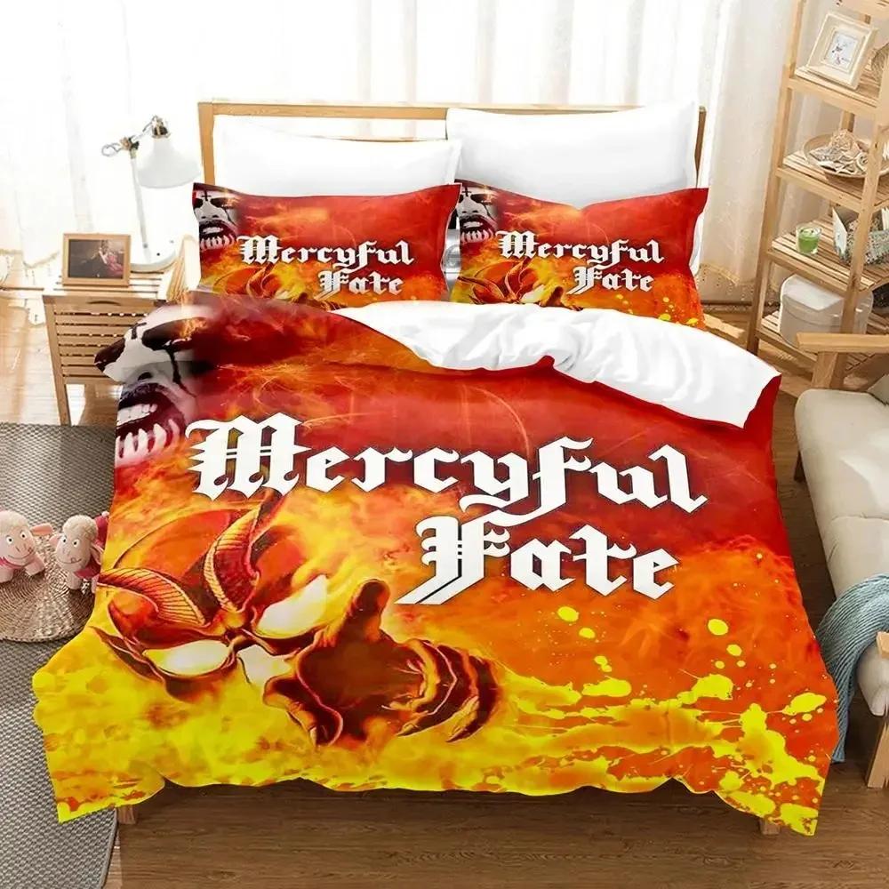 Комплект постельного белья Mercyful Fate для мальчиков и девочек, двуспальный, пододеяльник, наволочка, детская, взрослая, мода, домашний текстиль