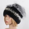 Горячая Распродажа Женские Зимние Комплекты Шапка и Шарф из Натурального Меха Кролика Рекс Теплые Настоящие Мех Чернобурки Мех Кролика Рекс Шапка Шарфы 2 Штуки