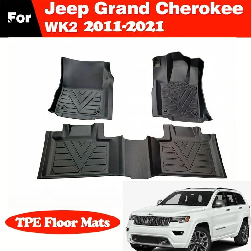 For Jeep Grand cherokee WK2 2011-2021 loor Mats Cargo Liner TPE Floor Liners Trunk Mat Car Interior Accessory