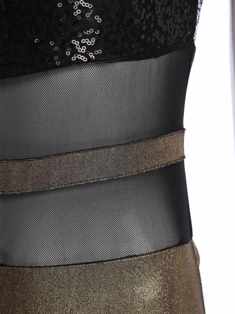 Женский комбинезон для танца ча-ча с открытой спиной, шортиками, блестящими пайетками, металлическим блеском, костюм для бальных танцев