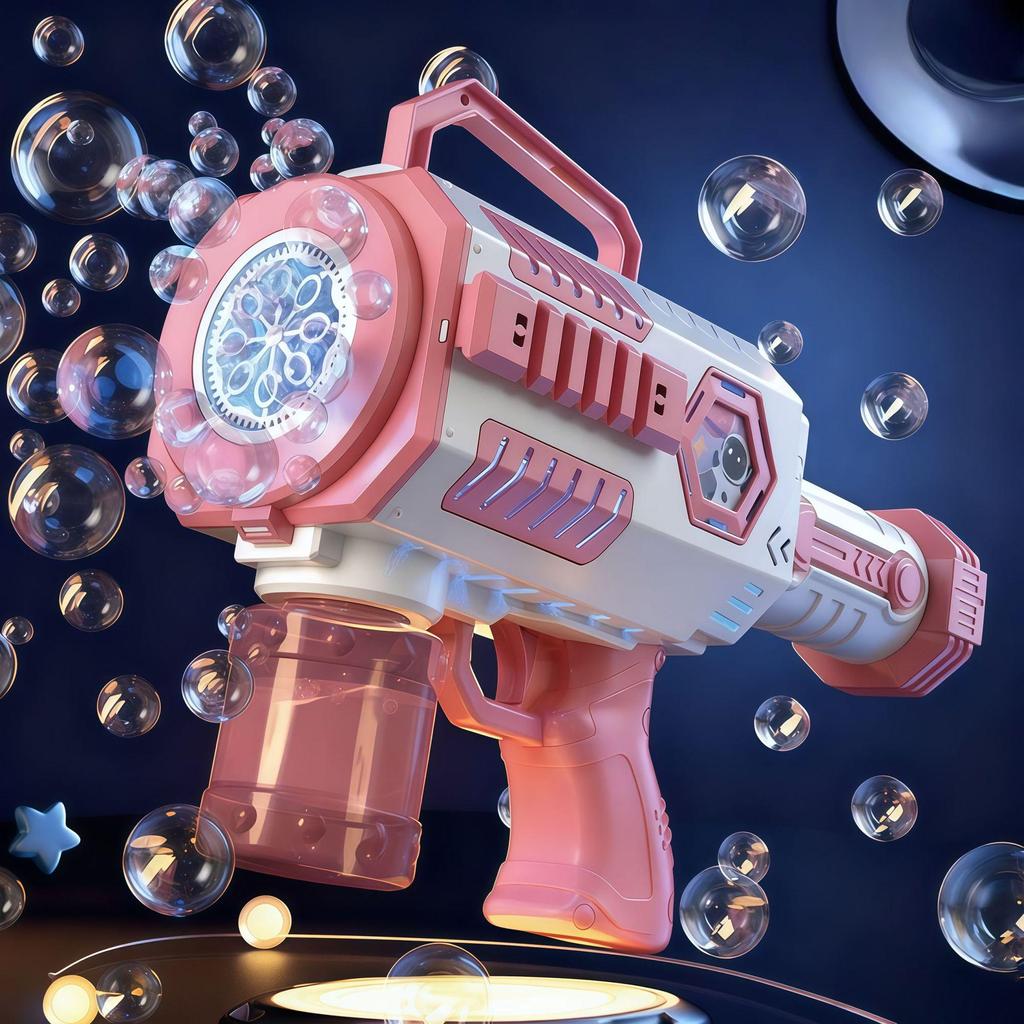 Popular Kid's 32-Hole Electric Bubble Gun - Automatic Handheld Toy for Bubbles