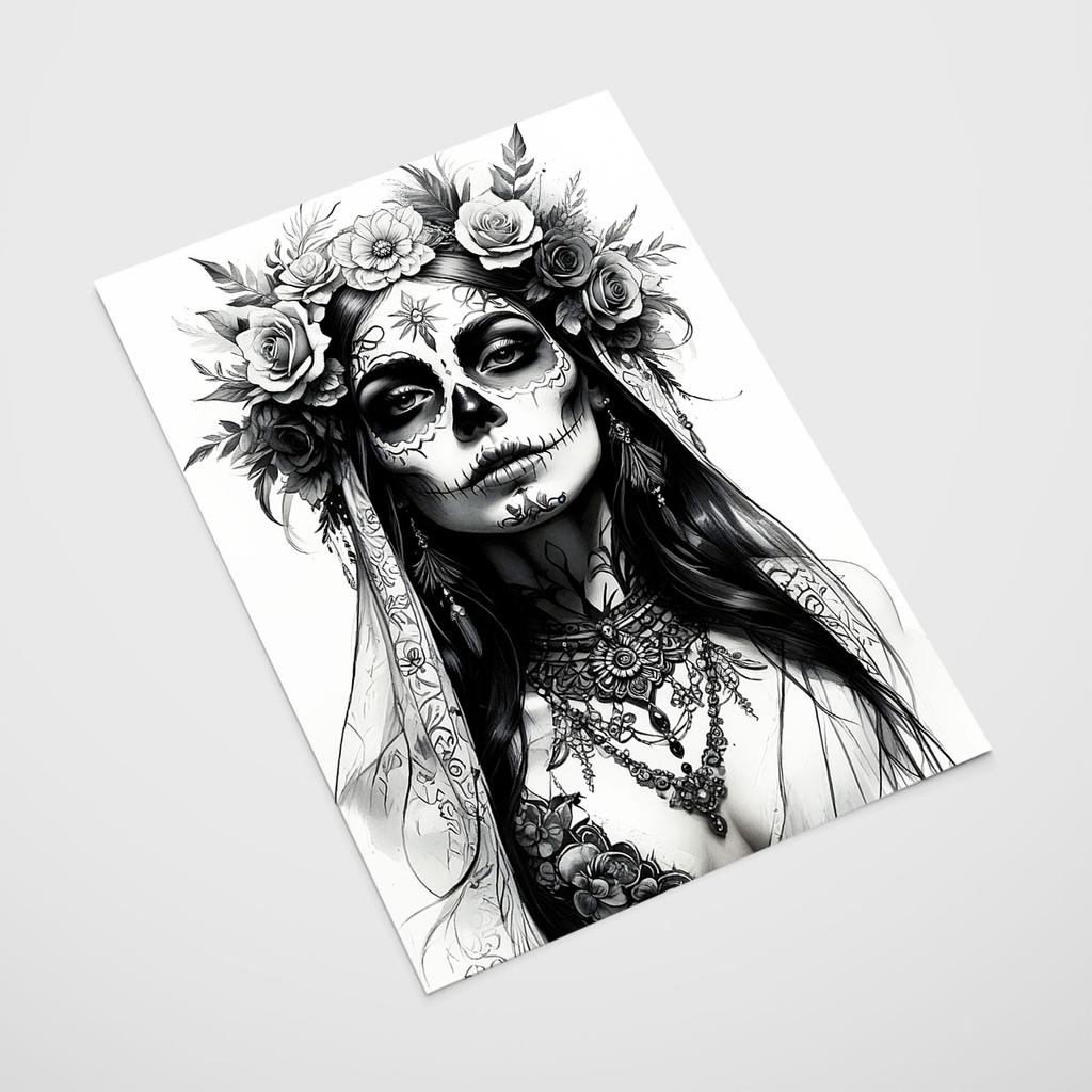 Plakat zombie portret