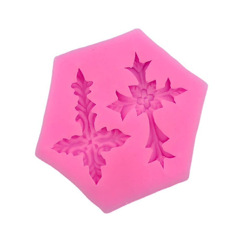 Shape Gothic Flower Cross Cake Mold Silicone Fondant Chocolate Making Baking Tools Resin Art Ornaments Hand Decoration DIY