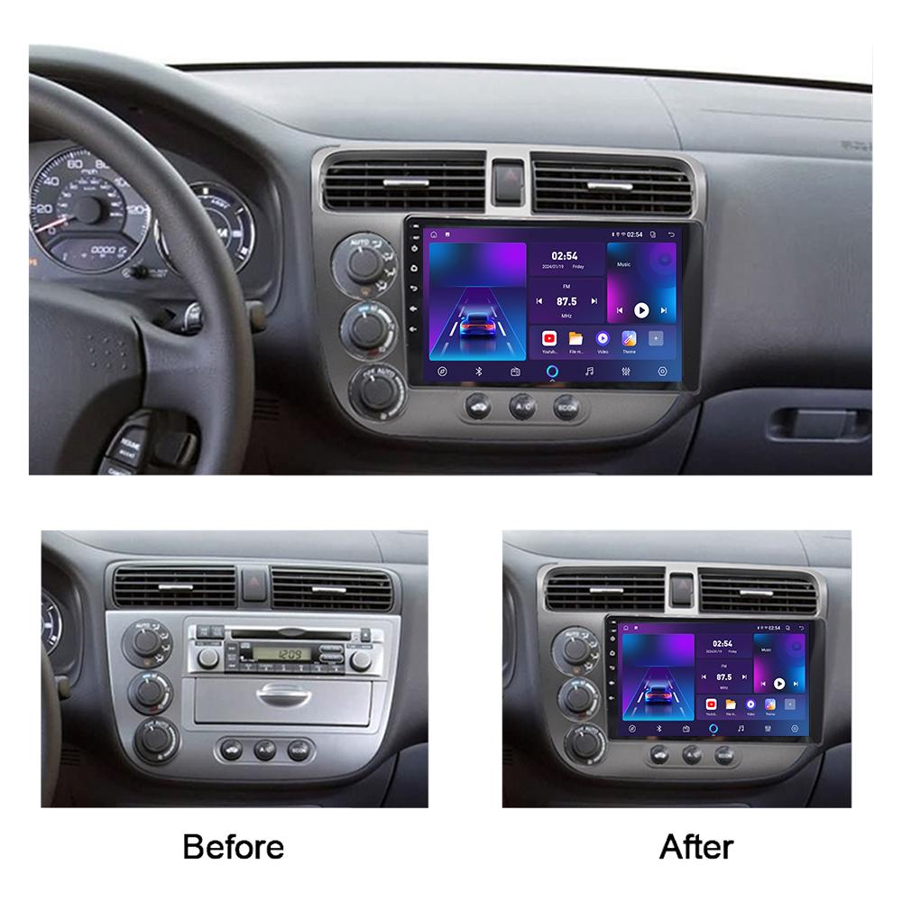 Android Car Radio For Honda Civic 2000-2006 Multimedia Player Head Unit Stereo GPS Navigation BT WIFI 1+16GB