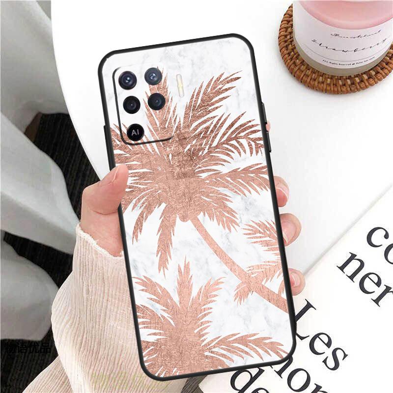 Чехол в стиле Rose Gold для Oppo A18 A74 A57 A17 A77 A38 A58 A78 A98 A54 A94 A80 A60 A40 A96 A76 A16 A15 A5 Pro