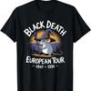 Черная Смерть Европейский Тур 1347-1351 Смешная Футболка с Мышью Крысой