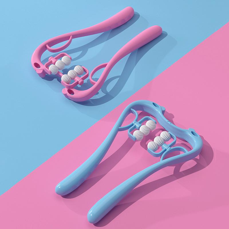 6 роликов, массажер для шеи, ручной массажер для шеи и плеч, шейный отдел позвоночника, разминающий массаж, физиотерапия, релаксация тела, облегчение боли, инструмент для массажа здоровья