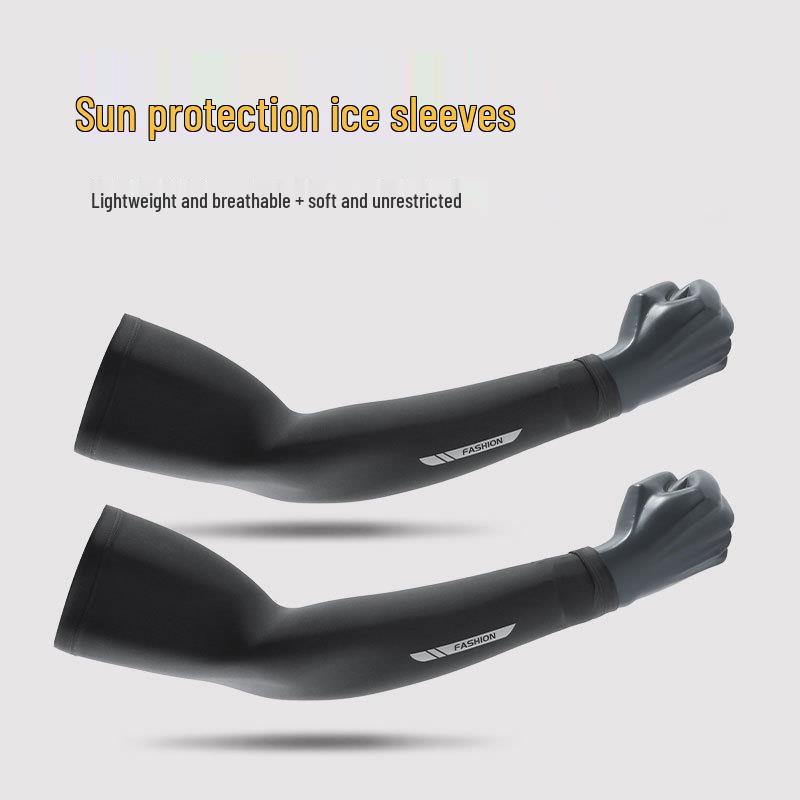 Unisex Anti-UV Ice Arm Sleeves for Summer Driving & Cycling