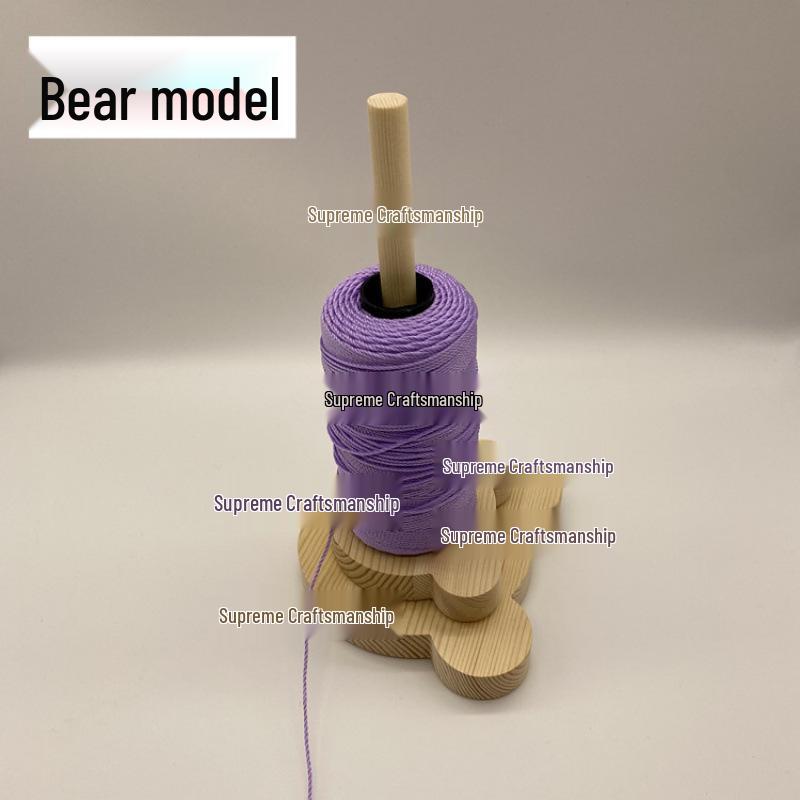 Портативная моталка для пряжи из массива дерева: Съемное ручное вязание и ткачество, вспомогательное веретено