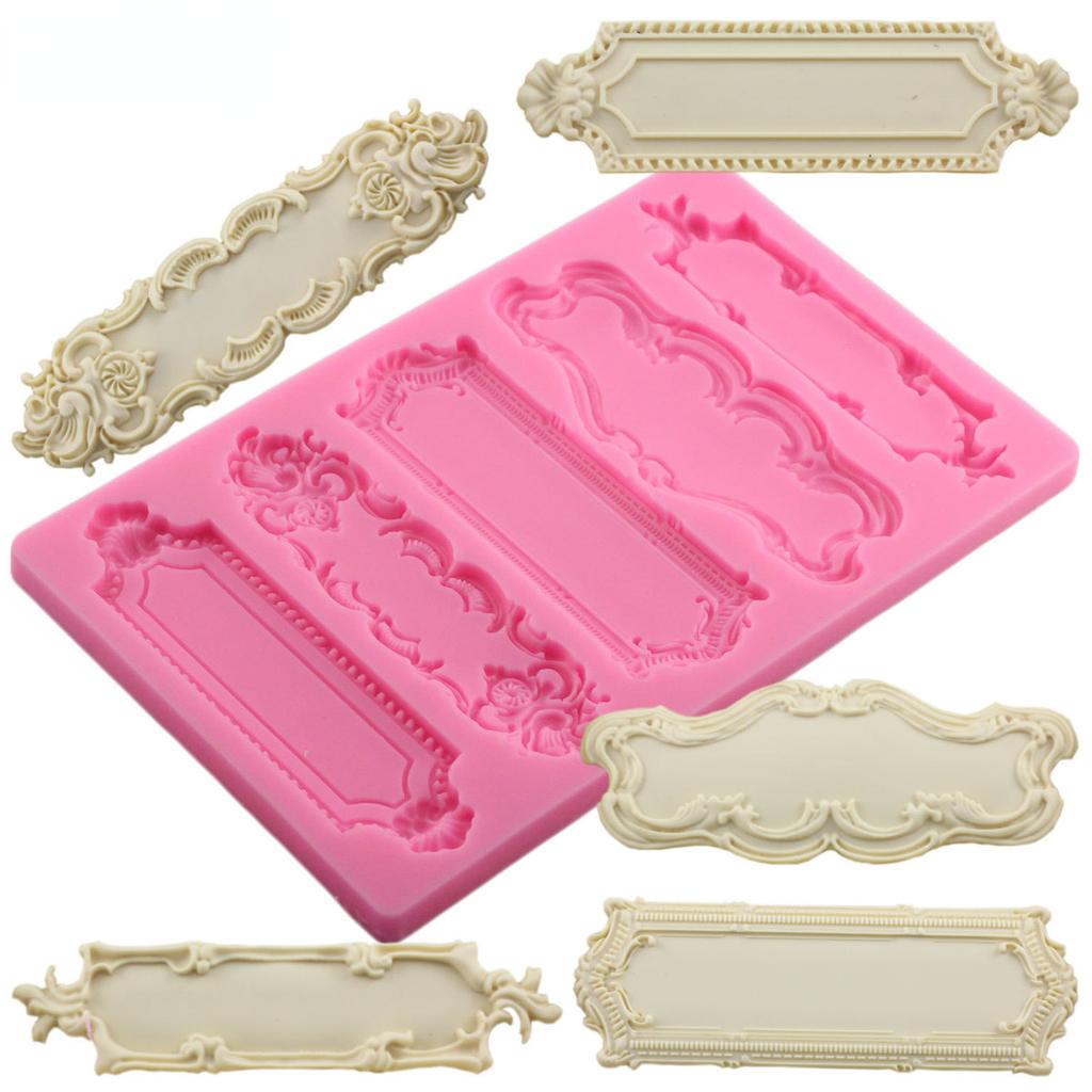 Silicone Molds DIY Cake Baking Cake Border 3D Cupcake Fondant Decorating Tools Candy Chocolate Mould