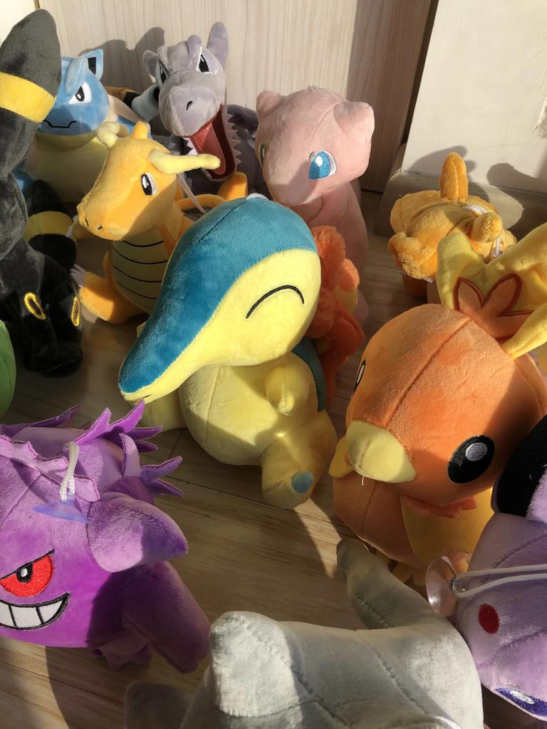 Black Color Pikachu Turtwig Doll Peluche Squirtle Cyndaquil Cubone Blastoise Oshawott Plush Toysstuffed Doll Xmas Gift