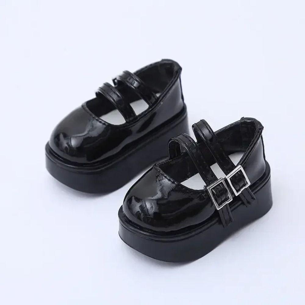 Heightened Thick Sole Bjd Leather Shoes Mini Shoes 45CM Doll Shoes 1/4 Dolls Shoes  Diy Toys