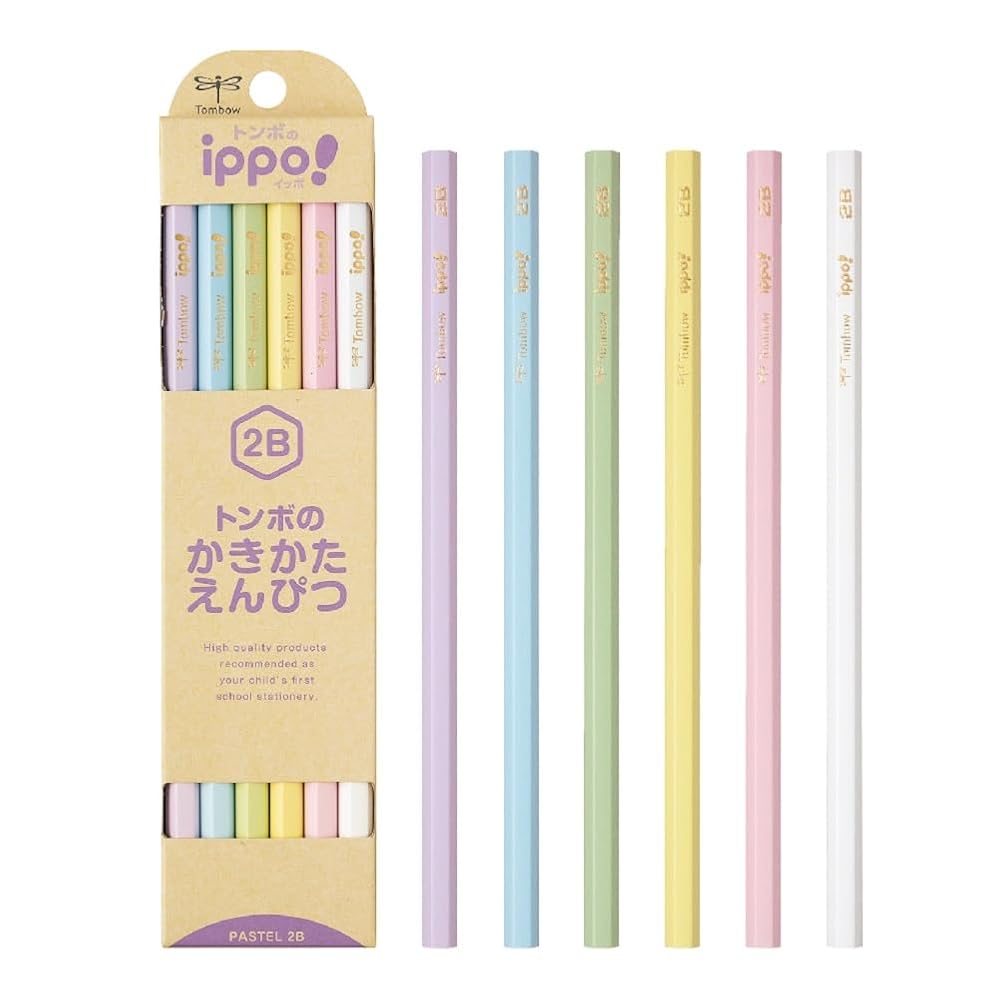 Tombow Ippo! 2B Pastel Pencils 1 Dozen KB-KNPT01-2B