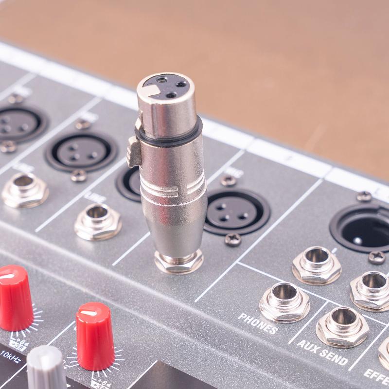 Цинковый сплав 1/4 дюйма TRS к XLR адаптер 6,5 мм стерео 1/4 TRS штекер к XLR 3-контактный гнездо и штекер стерео балансный звуковой разъем