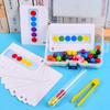 Clip Beads Test Tube Toy Children Logic Concentration Fine Motor Training Game Montessori Teaching Aids Educational Toy for Kids