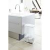 YAMAZAKI Trash Can Set of 2 Garbage Bag Holder with Lid Separation Slim Kitchen Luce White Black 7552 7553