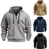 Autumn Men's Hoodie Zipper Multi Pocket Hoodie Men's Sports and Leisure Jacket Top