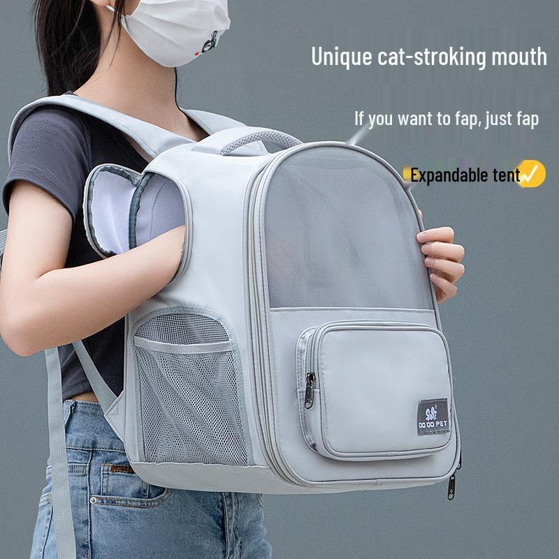 Расширяемый рюкзак для кошек и собак: Портативная, складная, вместительная переноска для питомцев