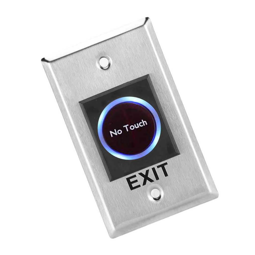DC12V Infrared Sensor Switch Contactless Touch Free Door Exit Button with Backlight for Access