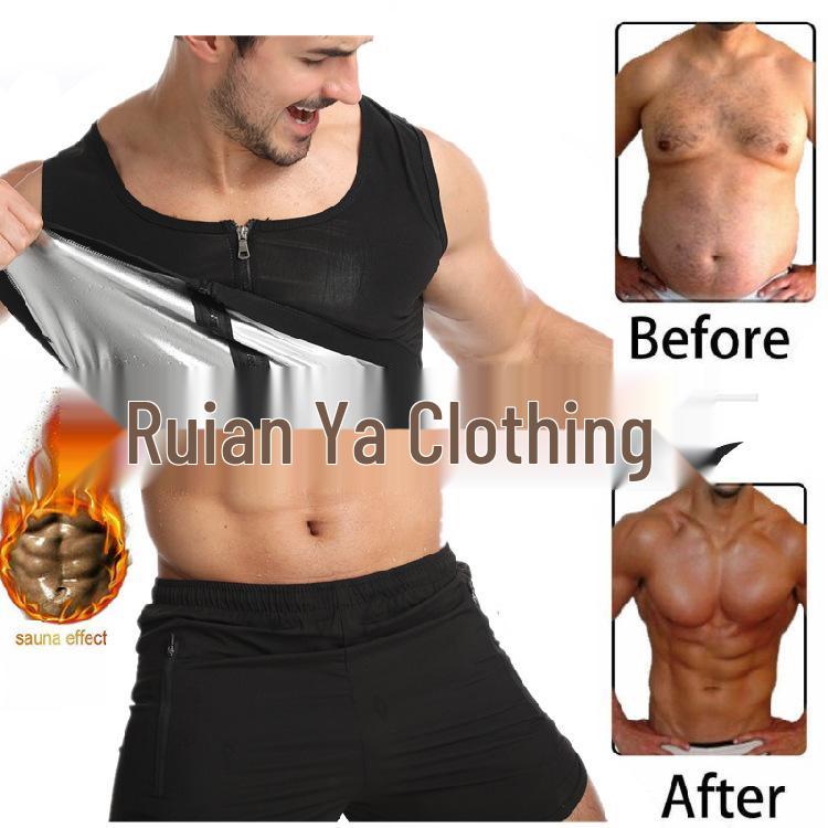 Мужской спортивный костюм-сауна для похудения - Корректирующее фигуру белье для контроля живота для фитнеса и бега