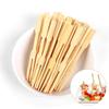 50 Pcs Pure Bamboo Disposable Wooden Fruit Fork Dessert Cocktail Fork Set Party Home Household Decor Tableware Supplies