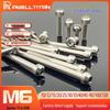 Болт с шестигранной головкой из титанового сплава M6x10-120L для руля/выноса руля и тормозного болта велосипеда/мотоцикла/электромобиля.