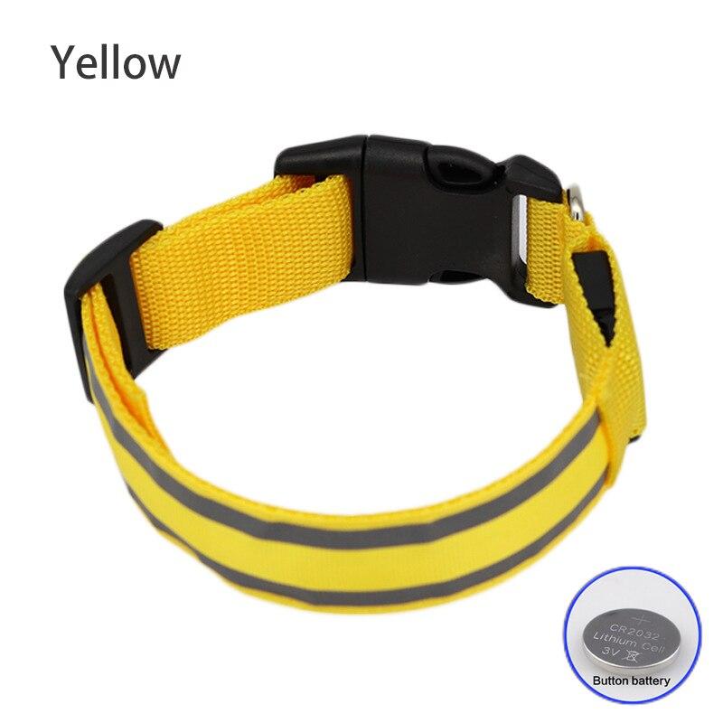 1 Pcs USB Charging Dog Collar Lamp Flashes and Lights Up Nylon Reflective LED Dog Collar LXY