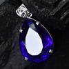 63 Ct Lab Created Blue Tanzanite Pendant 925 Sterling Silver Gemstone Certified My.pd-133-k