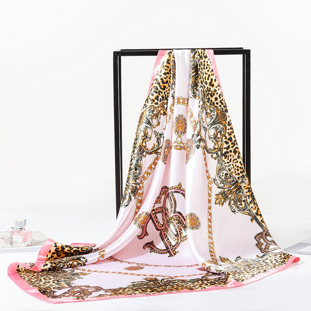 Silk Scarf, Versatile Shade For Spring And Summer, 90cm Square Scarf, Sun Protection Shawl, Versatile Women'S Silk Scarf, Decorative Gift Scarf