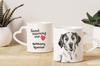 Brittany Spaniel, Brittany Wiegref - cup with a dog, adorable cup with a heart-shaped handle, universal gift from the Art-Dog brand