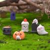 Ghost Tombstone Garden Succulent Resin Small Decorative Item Ghost Festival Ghost Candlestick Small Accessory