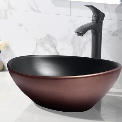 Limited Стильная маленькая отдельно стоящая керамическая миска для мытья рук, черная [распродажа JOMOWN] Миска для мытья рук, Миска для мытья рук, 410340145 мм, Раковина для мытья рук, Тип,