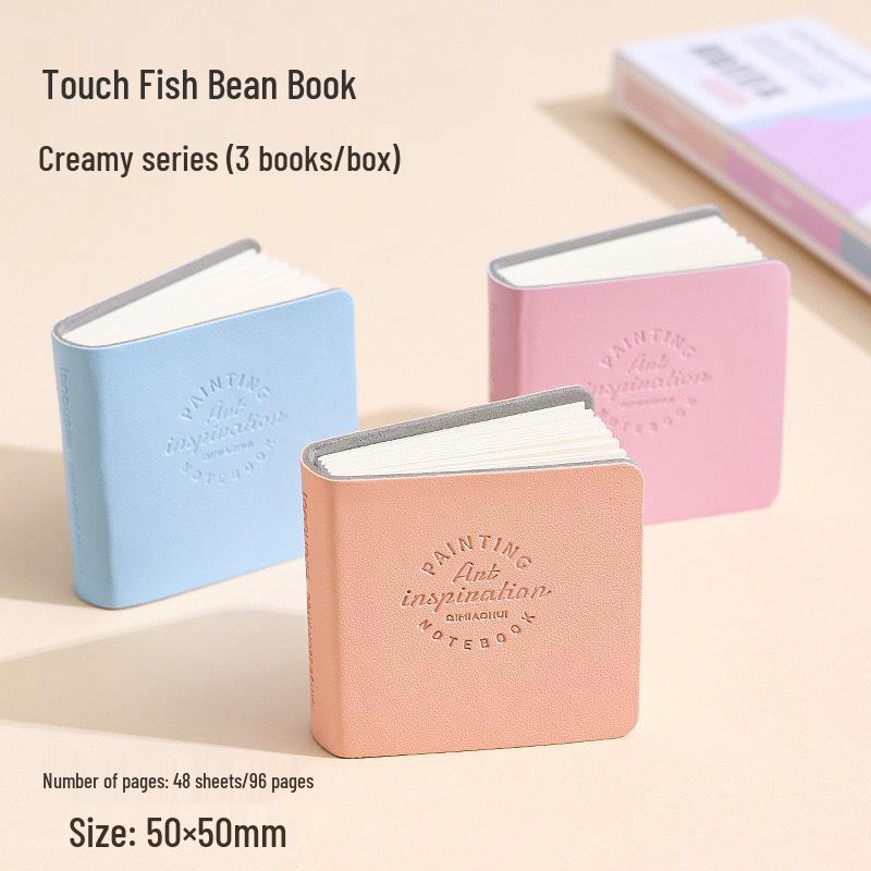 Компактный синий мини-журнал Mo Yu: Милый портативный карманный скетчбук.