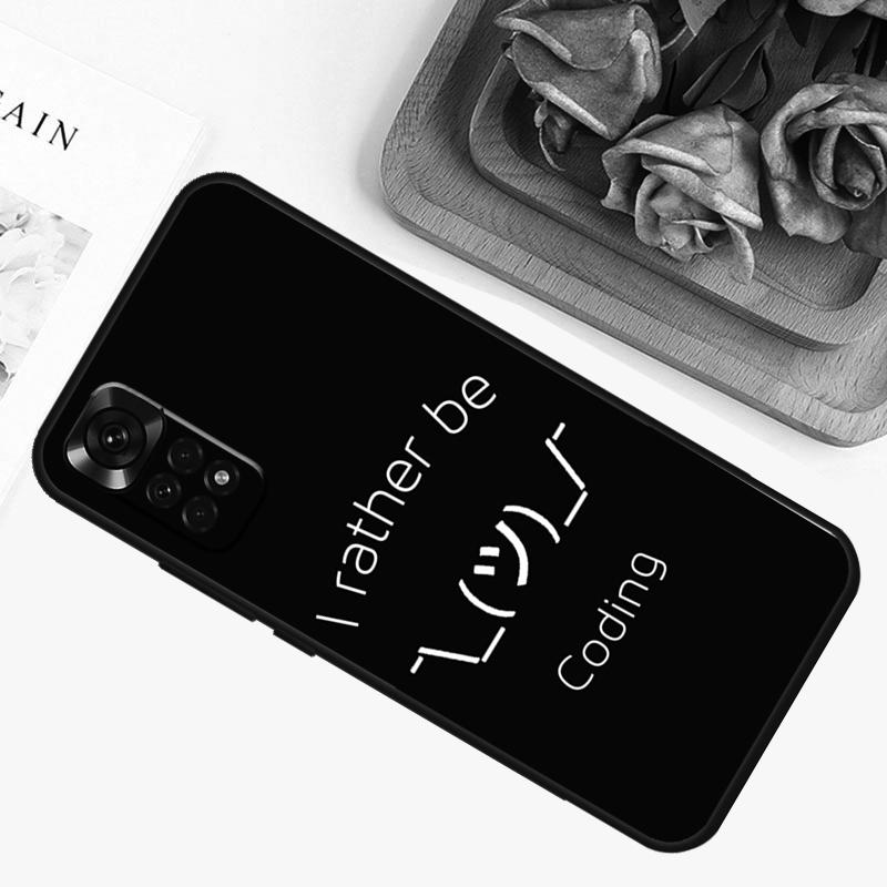 Programming Coding Case For Xiaomi Redmi Note 9 10 11 12 13 14 Pro 9S 10S 11S 12S Redmi 14C 13C 10C 12C Cover