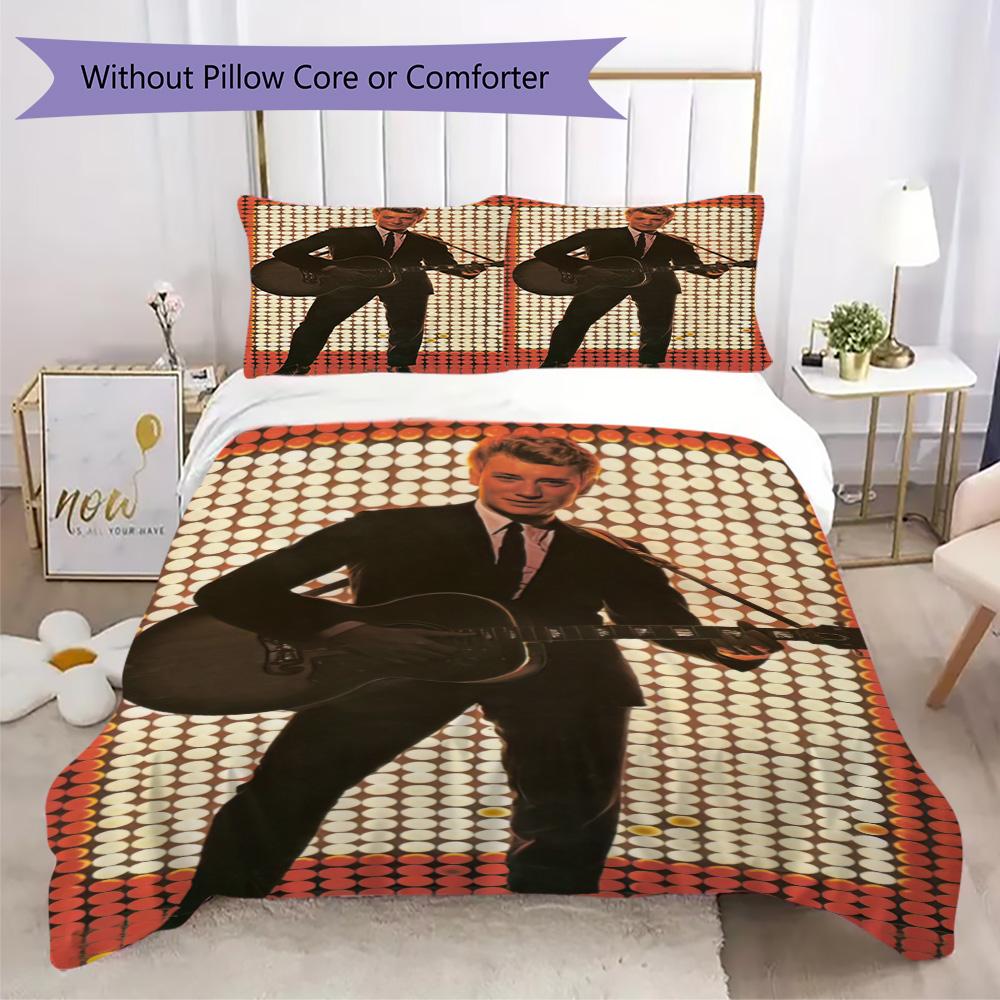 French legendary rock singer and actor Johnny Hallyday provides comfortable bedding covers and pillowcases for home use (without core) K26