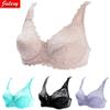 Big C D E Women Bra Transparent Ultrathin Bralette Plus Size Underwear Lace Brassiere
