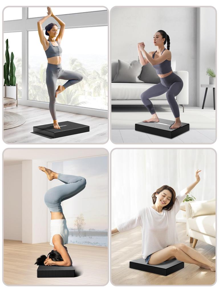 PROIRON Balance PU Black Pad, Material, Expandable,