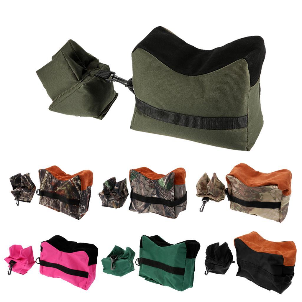 Unfilled Hunting Sand Bag Set Front Rear Bench Rest Bag