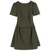 French Campanula Summer Chic Petite Square Neck Slimming Little Black Dress