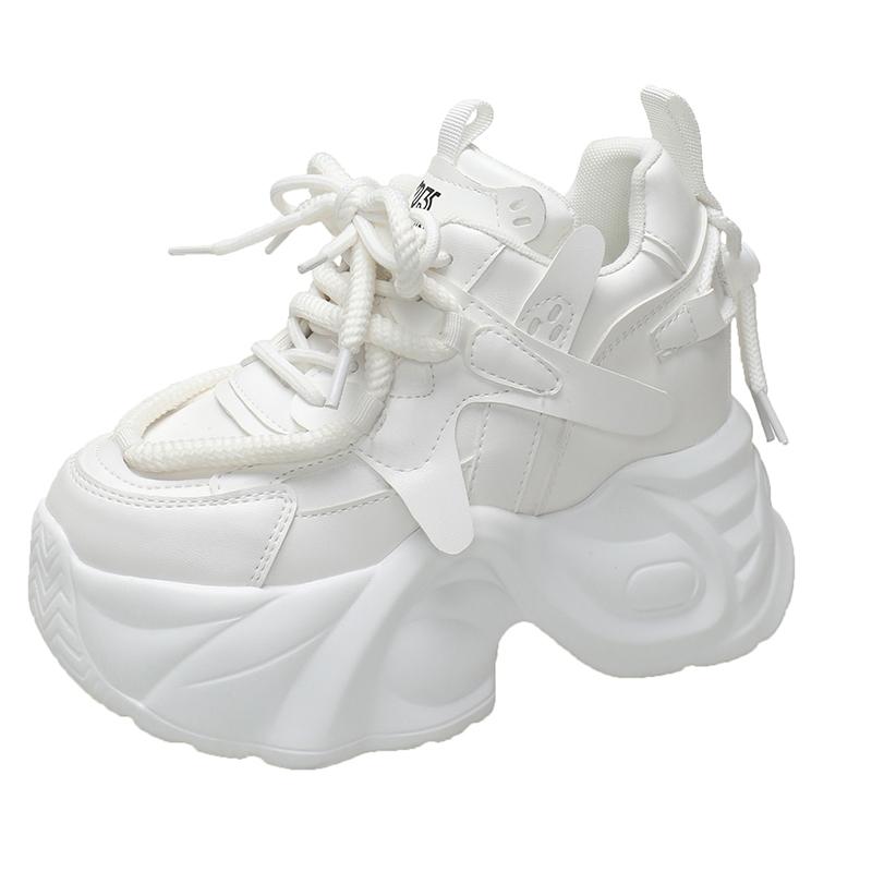 Мода 10,5 см 2024 Женские кроссовки Run Star Высокие на платформе Женская спортивная обувь Белые Черные Повседневная модная обувь Вулканизированная обувь Feme