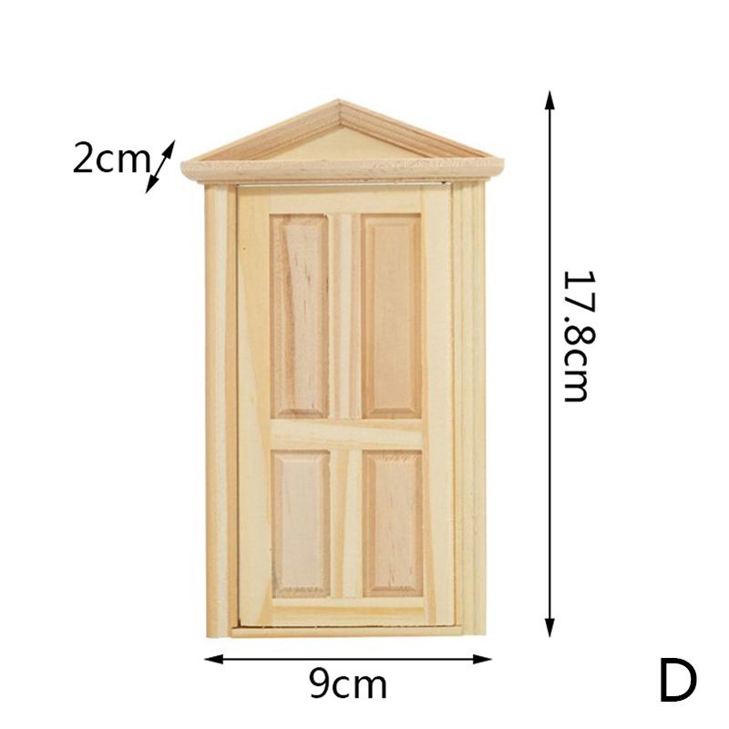 Мини-двери и окна кукольного домика можно покрасить и раскрасить простыми материалами