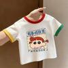 Kids Summer Cotton Short Sleeve T Shirt Breathable Top For Boys And Girls Kindergarten Toddler Baby Clothes