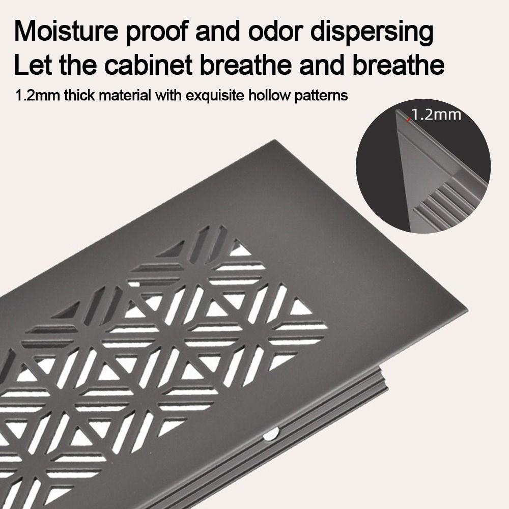 Rectangle Vents Cover Aluminum Alloy Hole Ornaments Ventilator Grille Cover Furniture Hardware