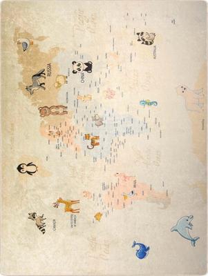 Ковер детский 120x160 см Полиэстер Мир