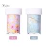 Puntos Nail Art Marble Stained Starry Sticker Pink Blue Foil Manicure Transfer Decals